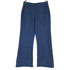 Co Denim Avec Francois Girbaud Wide Leg Jeans Linen Mid Rise Medium Wash